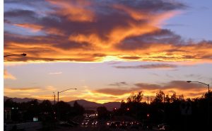 A great sunset in Highlands Ranch CO