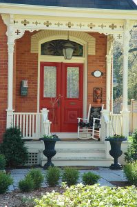 Inviting Victorian entrance